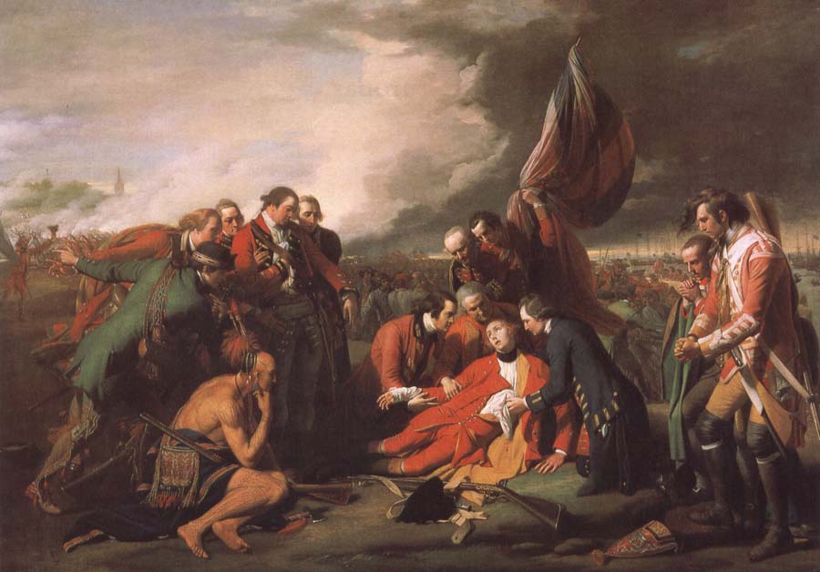 Tod des General Wolfe in der Schacht von  Quebec